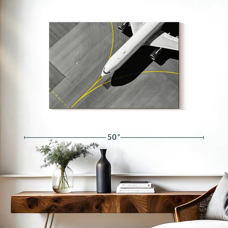 Mehar Airplane From Above, 24" H x 36" W