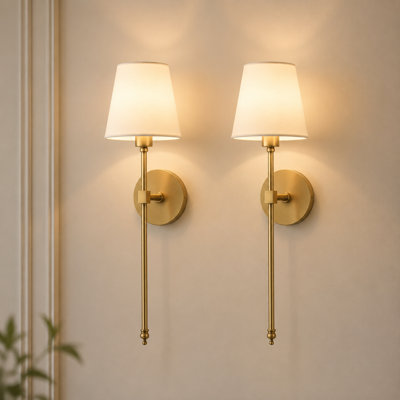 Plastic LED Battery Powered Armed Sconce