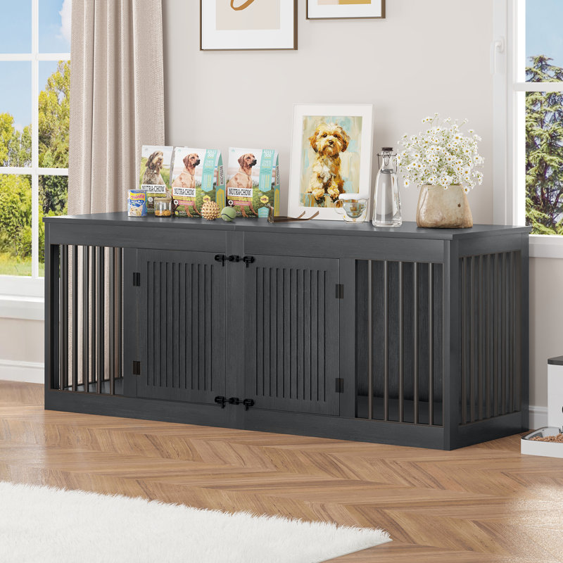 Meuble de cage double pour chien Chesterle