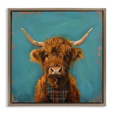  Art mural Highland Cow par LSR Design Studio