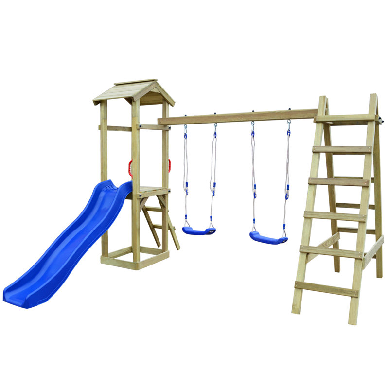 Freeport Park Swing Set with 2 Swing(s) , Slide(s)