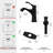 Single-Hole Single-handle Bathroom Faucet with Drain Assembly-90874663