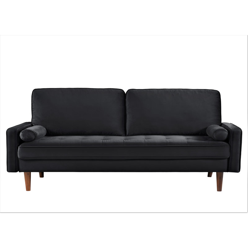 Causeuse Gerise, 100 % polyester noir, H 33 po x l 70 po x P 31 po