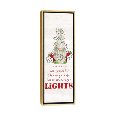«Gnome for Christmas Sentiment vertical II-Lights» par Tara Reed - reproduction