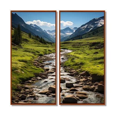Colorado Landscape - Colorado Wall Art, Green Landscapes Canvas Print Set of 2