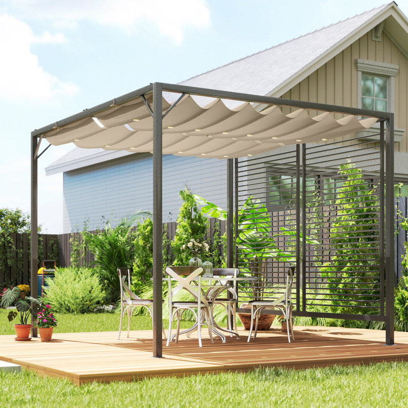 Milanna 3 x 3m Metal BBQ Gazebo