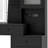 Modern Black Vanity Table with LED Mirror, Built-In Power Hub & Ample Storage