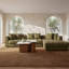 Chaise avec accoudoir droit Theron Olive
