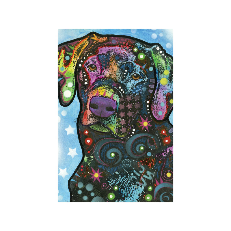 Labrador Iv by Dean Russo - Painting on Canvas, 101.6 cm H x 66.04 cm W x 3.175 cm D, No Frame