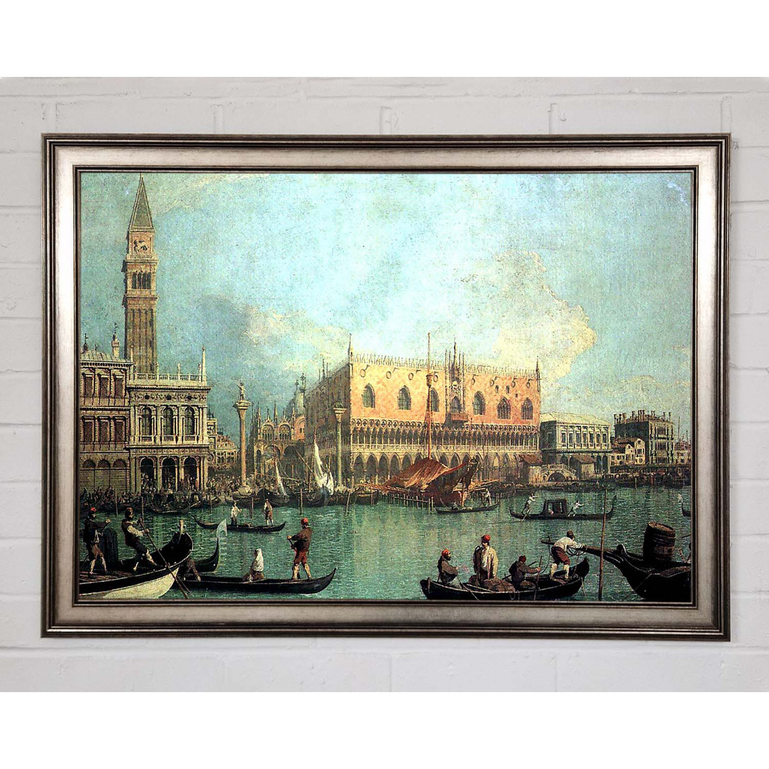 Gerahmtes Leinwandbild Palazzo Ducale von Canaletto