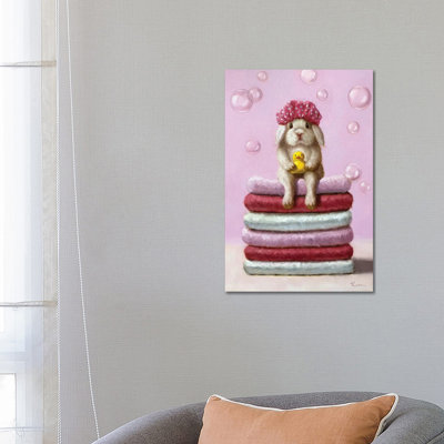 Bath Day by Lucia Heffernan - Wrapped Canvas Print
