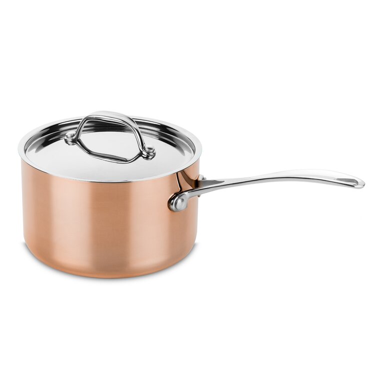 Mepra Casserole 1 Handle with Lid Cm 16 Toscana Copper
