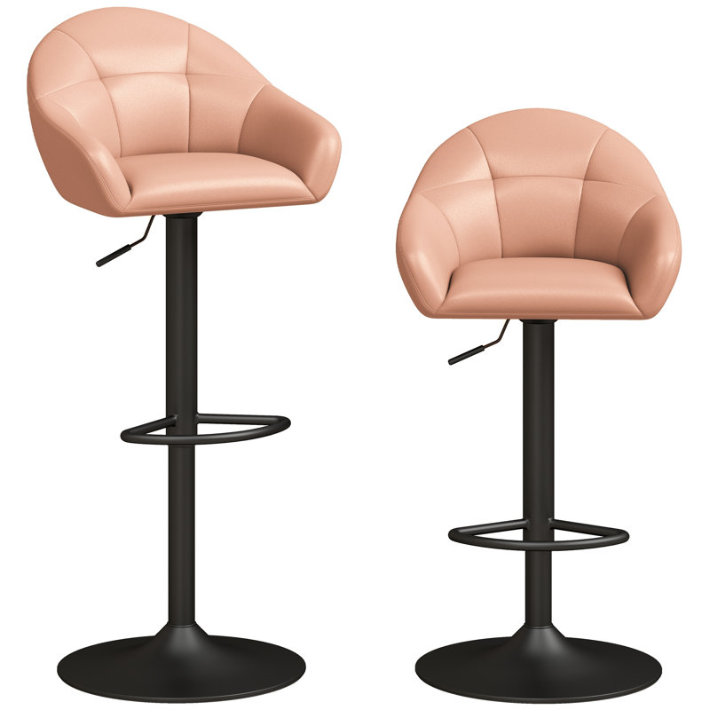 Swivel Yes Bar Stool with Steel Frame