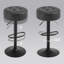 Swivel Upholstered Adjustable Height Counter Stool with Metal Frame-528612876