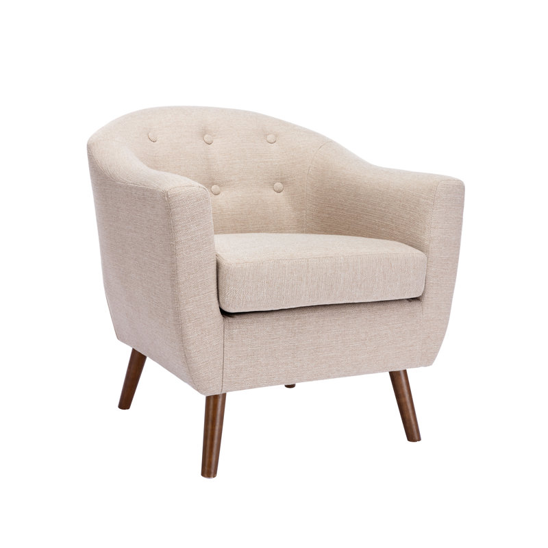Amedee Upholstered Armchair, Nature