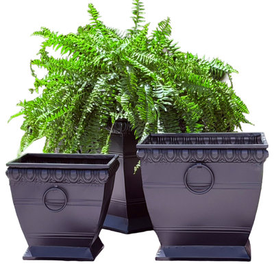 Bramhall Square Urn Planters, Set Of 3