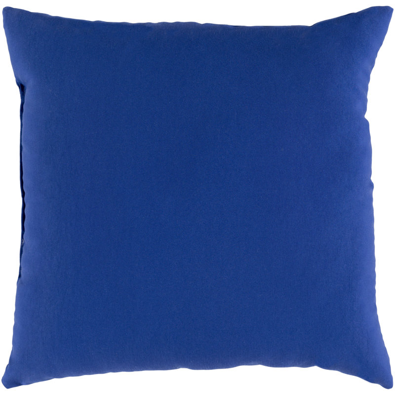 Royal Blue Polyester Outdoor Throw Pillow