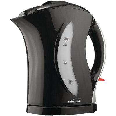 Brentwood Appliances 1.7 qt. Plastic Whistling Electric Tea Kettle