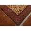 Tapis de surface en laine beige/bleu/rouge 9 pi 1 po x 12 pi 2 po noué la main one-of-kind Esperanza
