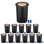 7W Low Voltage 5Cct Led In-Ground Well Lights, Outdoor Inground Landscape Lights, Black