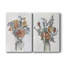 Arrangement floral aquarelle I - Toile tendue avec châssis de qualité supérieure - Prêt à être accroché-1508809487