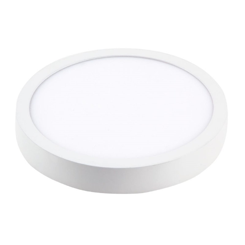 Teleo LED Flush Mount, White, 2.5cm H x 17cm W x 17cm D