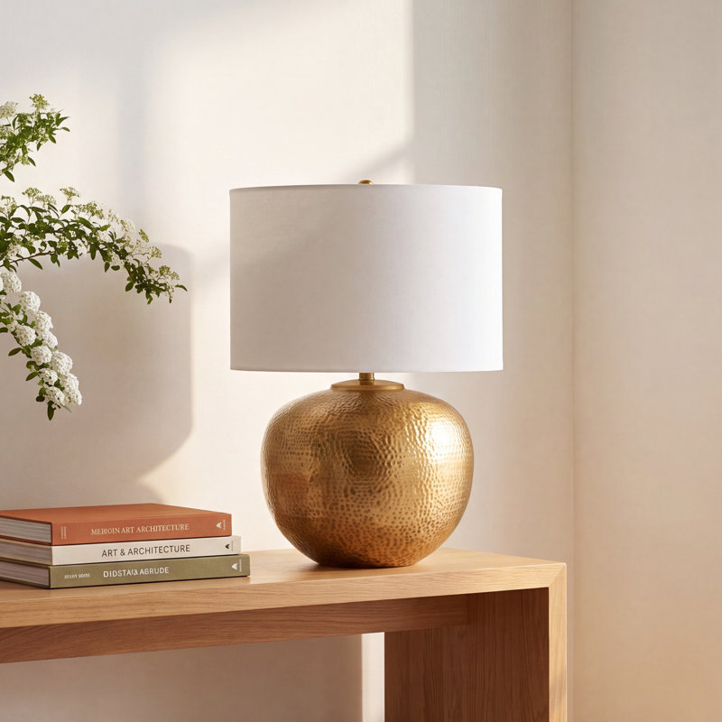 Mercury Large Table Lamp, 25" H x 18" W x 18" D