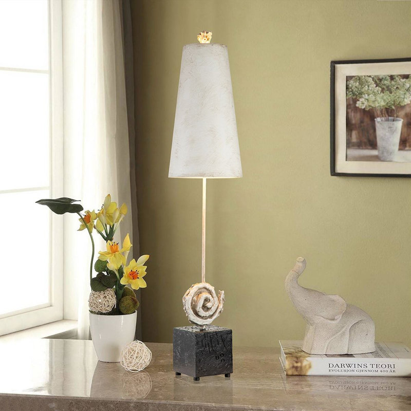 Swirl Table Lamp, White