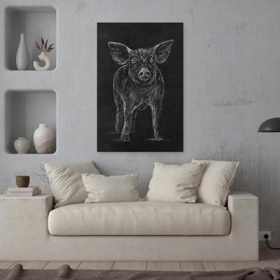 «Farm To Walls Pig», art animalier contemporain