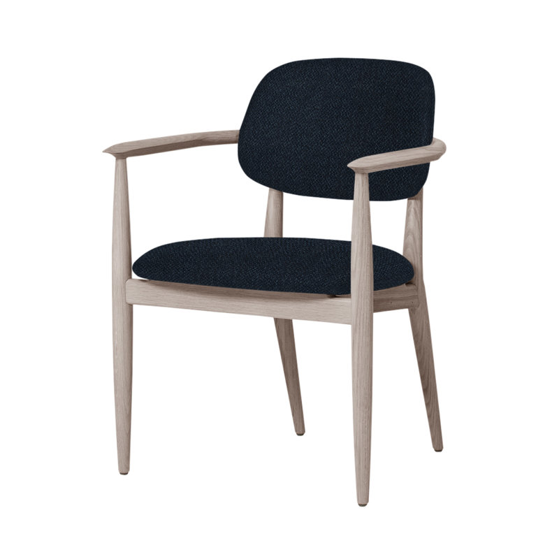 Slow 19'' H Armchair, Natural Oak, Manhattan 600