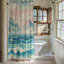 Rideau de douche standard 1 pièce Coastal Wave Scene-1967069934