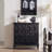 Black Solid Wood Sideboard