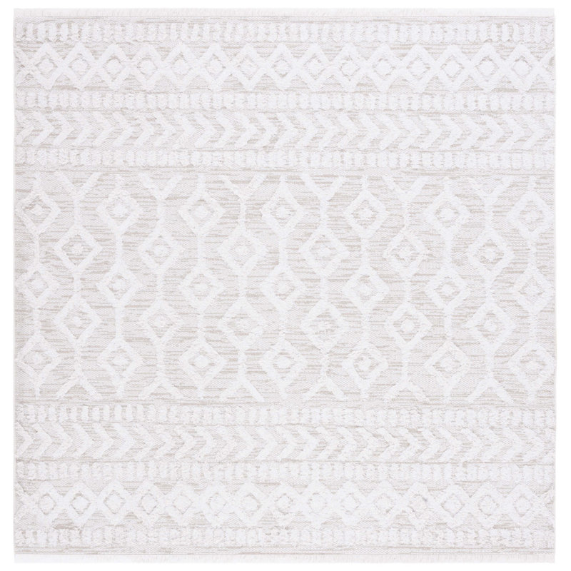 Belniak Performance Geometric Rug, Square 6'4"