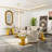 Mehnaz 60'' Glass Top Console Table