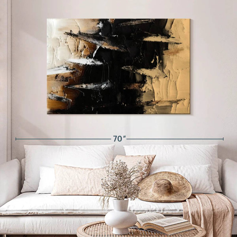Avery Minimalist Textured Stripes, 32" H x 48" W