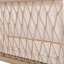 Canapé 1 pièce en corde tissée avec coussins pour 2 chaises de patio, cour et balcon (beige)