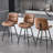 Swivel Upholstered Counter Stool-1223500356