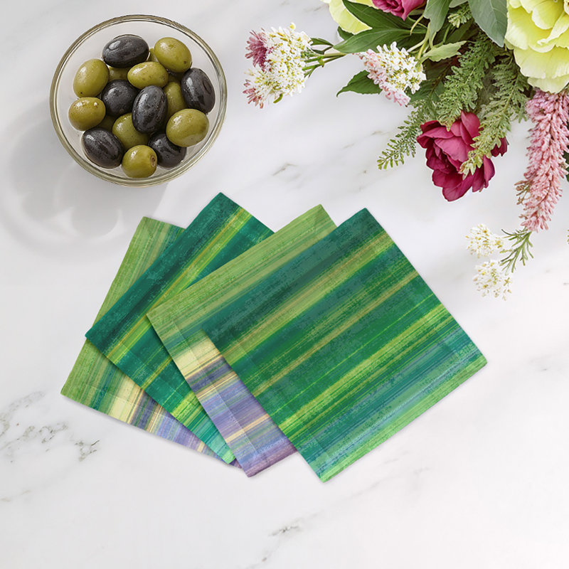 Square Napkins, Green