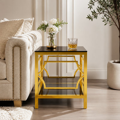 Table d'appoint 19,7 po Modern Gold