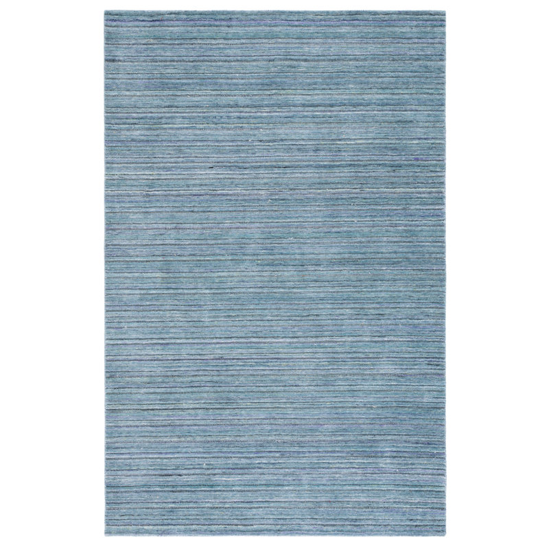 Jennaliz Hand Woven Performance Striped Rug, Rectangle 3' x 5'
