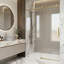 Elan 56-60" W x 76" H Sliding Frameless Shower Door with 3/8" Clear Glass-738997652