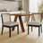Arnkell Side Chair Dining Chairs Modern Solid Wood Dining Chair with Rattan Backrest-1983687092-1983687095