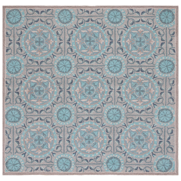 Childers Hand Hooked Performance Geometric Rug