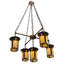 Lustre classique/traditionnel ombré 5 lumières Fulton