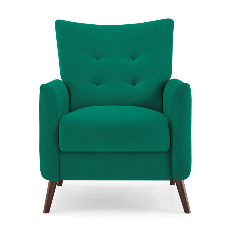 Fauteuil inclinable Ruso, Velours vert