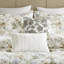 Édredon très grand 6 pièces en coton avec motif floral inspiré de la nature, 100% pour une expérience luxueuse et respirante, bourre en polyester 300 g / m², coussins décoratifs, broderie au point de chaînette, qualité