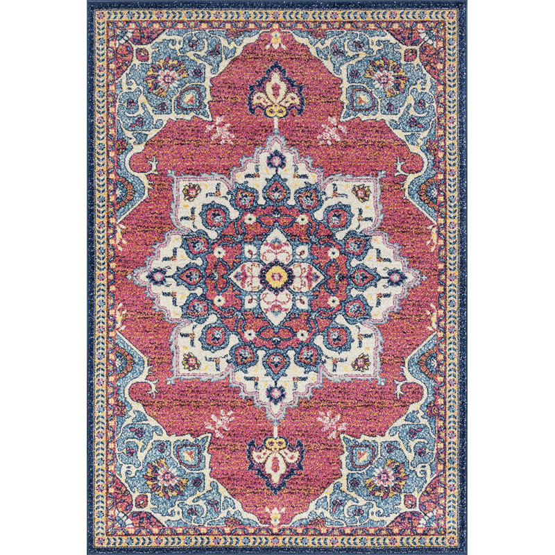 Tapis oriental bleu / rouge Oriental, Rectangle 7 pi 10 po x 10 pi 6 po