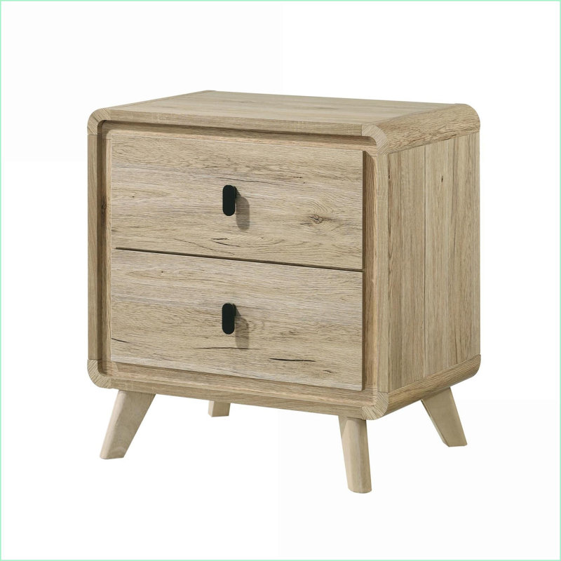 Table de chevet 2 tiroirs Mid-Century