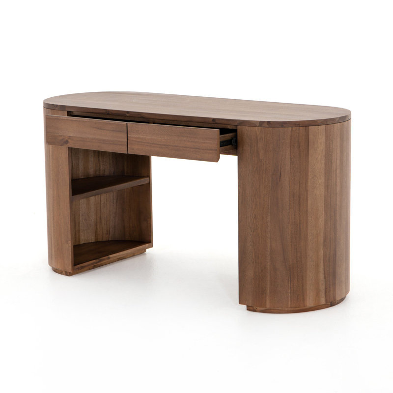 Pilar Writing Desk, Caramel Brown