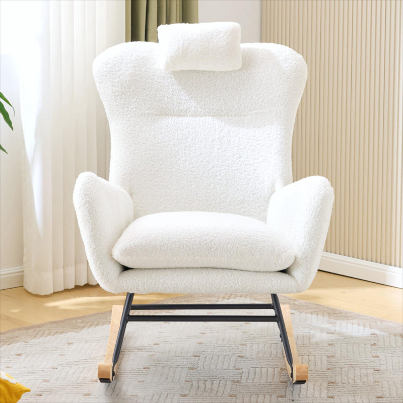Granada Solid Wood Rocking Chair, White